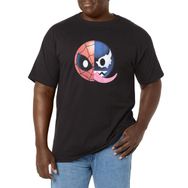Marvel Büyük ve Uzun Klasik Venoman Emoji Üst Kısa Kollu Siyah Erkek T-shirt