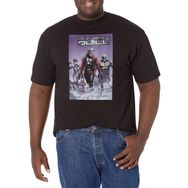 Marvel Büyük ve Uzun Klasik Yaşlı Adam Quill Üst Kısa Kollu Siyah Erkek T-shirt