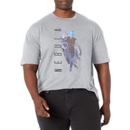Marvel Büyük ve Uzun Nebula Boyalı Athletic Heather Erkek T-shirt