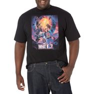 Marvel Büyük ve Uzun Poster Üst Kısa Kollu Siyah Erkek T-shirt