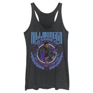 Marvel Cresting Killmonger Racerback Black Heather Kadın Atlet