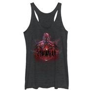 Marvel Eternals Ajak Takım Galaxy Group Shot Juniors Tri Blend Tank Black Heather Kadın Atlet