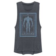 Marvel Eternals Arishem Kozmik Çizgi Sanat Posteri Çocuklar Kas Denim Mavisi Heather Kadın Atlet