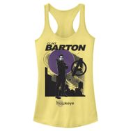 Marvel Hawkeye Clint Barton Duruş Posteri Küçükler Racerback Banana Kadın Atlet