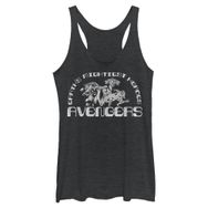 Marvel Klasik Avengers Racerback Black Heather Kadın Atlet
