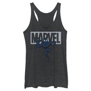 Marvel Klasik Brick Panther Racerback Black Heather Kadın Atlet