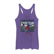Marvel Klasik Dans Dövüşü Racerback Purple Heather Kadın Atlet