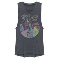 Marvel Klasik Grunge Thor Kolsuz Denim Blue Heather Kadın Atlet