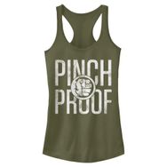 Marvel Klasik Hulk Pinch Proof Racerback Military Green Kadın Atlet