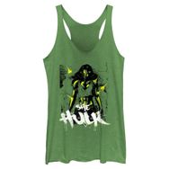 Marvel Klasik Invincible Yeşil Racerback Envy Green Kadın Atlet