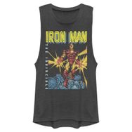 Marvel Klasik Iron Man Kolsuz Charcoal Kadın Atlet