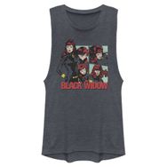 Marvel Klasik Kara Dul Kilit Kolsuz Denim Blue Heather Kadın Atlet