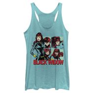 Marvel Klasik Kara Dul Kilit Racerback Tahiti Blue Kadın Atlet