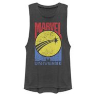 Marvel Klasik Logo Kolsuz Charcoal Kadın Atlet