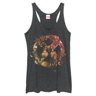 Marvel Klasik Logo X Racerback Black Heather Kadın Atlet