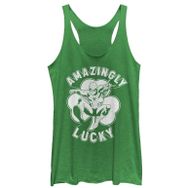Marvel Klasik Lucky Spidey Racerback Envy Green Kadın Atlet