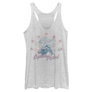 Marvel Klasik Retro Capt Marv Racerback White Heather Kadın Atlet