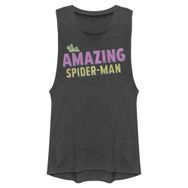 Marvel Klasik Retro Logolu Kolsuz Charcoal Kadın Atlet