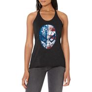 Marvel Klasik Spidey Americana Racerback Black Heather Kadın Atlet