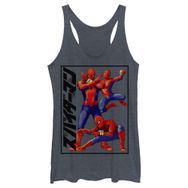 Marvel Klasik Spidey Trio Racerback Navy Blue Heather Kadın Atlet
