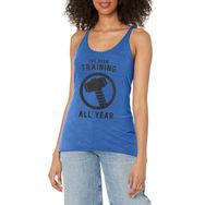 Marvel Klasik Thor Training All Year Racerback Royal Blue Heather Kadın Atlet