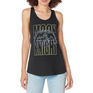 Marvel Knight Moon Jumps Junior's Racerback Black Kadın Atlet