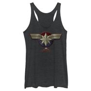 Marvel Kostüm Logolu Askılı Black Heather Kadın Atlet