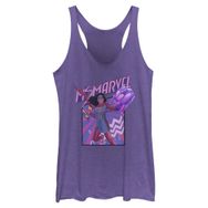 Marvel Ms Fist Panel Racerback Purple Heather Kadın Atlet