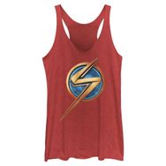 Marvel Ms Logo İcon Racerback Red Heather Kadın Atlet