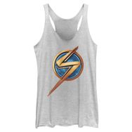 Marvel Ms Logo İcon Racerback White Heather Kadın Atlet