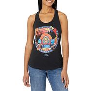 Marvel Multiverse of Madness Dr Strange Circle Rozet Racerback Black Kadın Atlet