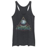 Marvel Mysterio Üçgen Racerback Black Heather Kadın Atlet