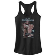 Marvel Örümcek Adam No Way Home Maskeli Poster Racerback Black Kadın Atlet