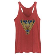 Marvel Thor Love Thunder Electric Üçgen Rozet Racerback Red Heather Kadın Atlet