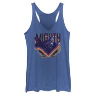 Marvel Thor Love Thunder Mighty Üçgen Rozet Racerback Royal Blue Heather Kadın Atlet