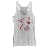 Marvel Thor Love Thunder New Asgard Askılı White Heather Kadın Atlet