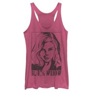 Marvel Tie Dye Widow Racerback Pink Heather Kadın Atlet