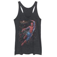 Marvel Traveling Spidy Racerback Black Heather Kadın Atlet