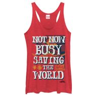 Marvel Underestimate Power Racerback Red Heather Kadın Atlet