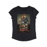 Marvel Wandavision Wv Poster Through the Years Women's Rolled Sleeve Siyah Kadın T-shirt