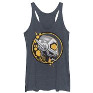 Marvel Yaban Arısı Damgası Racerback Navy Blue Heather Kadın Atlet