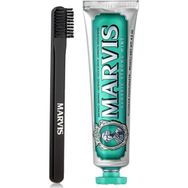 Marvis 85 ml Classic Strong Mint Beyazlatıcı Diş Macunu ve Marvis Black Orta Sert Diş Fırçası