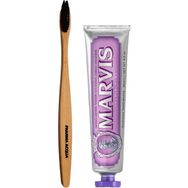 Marvis 85 ml Jasmin Mint Nane Aromalı Beyazlatma Doğal Diş Macunu + Pharma Acqua Bambu Diş Fırçası