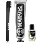 Marvis 85 ml Meyankökü Özlü Diş Macunu + Orta Sert Diş Fırçası + 30 ml Konsantre Ağız Gargarası