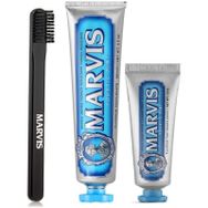 Marvis 85+25 ml Aquatic Mint Nane Aromalı Beyazlatma Doğal Diş Macunu + Diş Fırçası