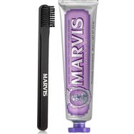 Marvis Jasmin Mint Beyazlatıcı Diş Macunu 85 ml ve Black Orta Sert Diş Fırçası