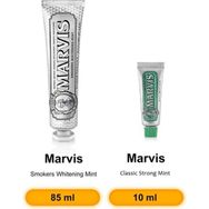 Marvis Smokers Whitening Mint 85 ml + 10 ml Classic Strong Mint Diş Macunu