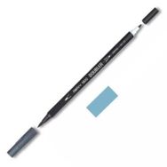 Marvy 1800-17 Metalik Mavi Çift Uçlu Brush Pen Fırça Kalem