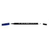 Marvy 1800-3 Mavi Çift Uçlu Brush Pen Fırça Kalem