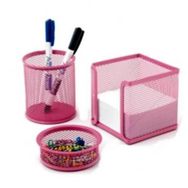 Mas 505 3'lü Pembe Masaüstü Set